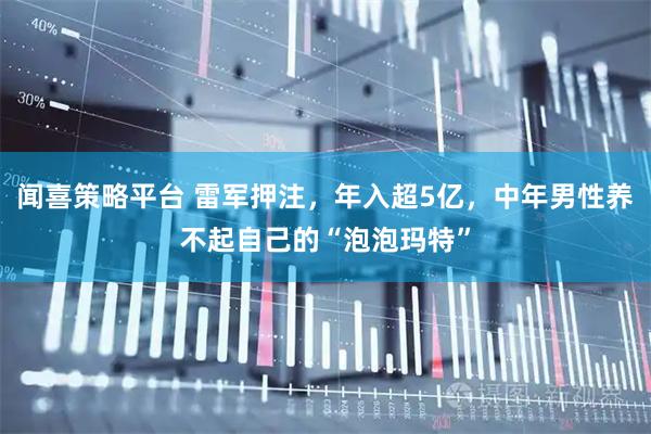 闻喜策略平台 雷军押注，年入超5亿，中年男性养不起自己的“泡泡玛特”